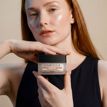 Sleeping Collagen Mask - maschera viso Chrissie Cosmetics - dettaglio texture