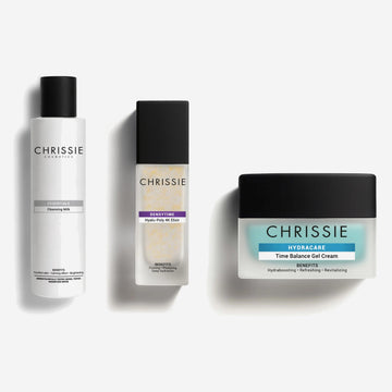 Routine Idratante: Cleansing Milk, Hyalu-Poly 4K Elixir, Time Balance Gel Cream