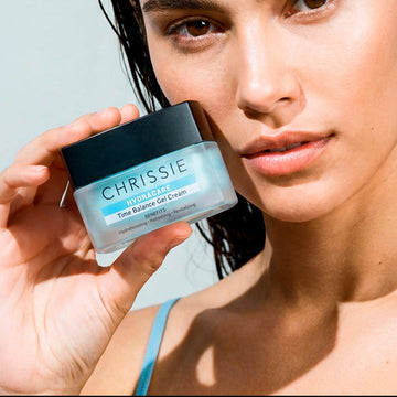 Time Balance Gel Cream - crema viso Chrissie Cosmetics - dettaglio texture